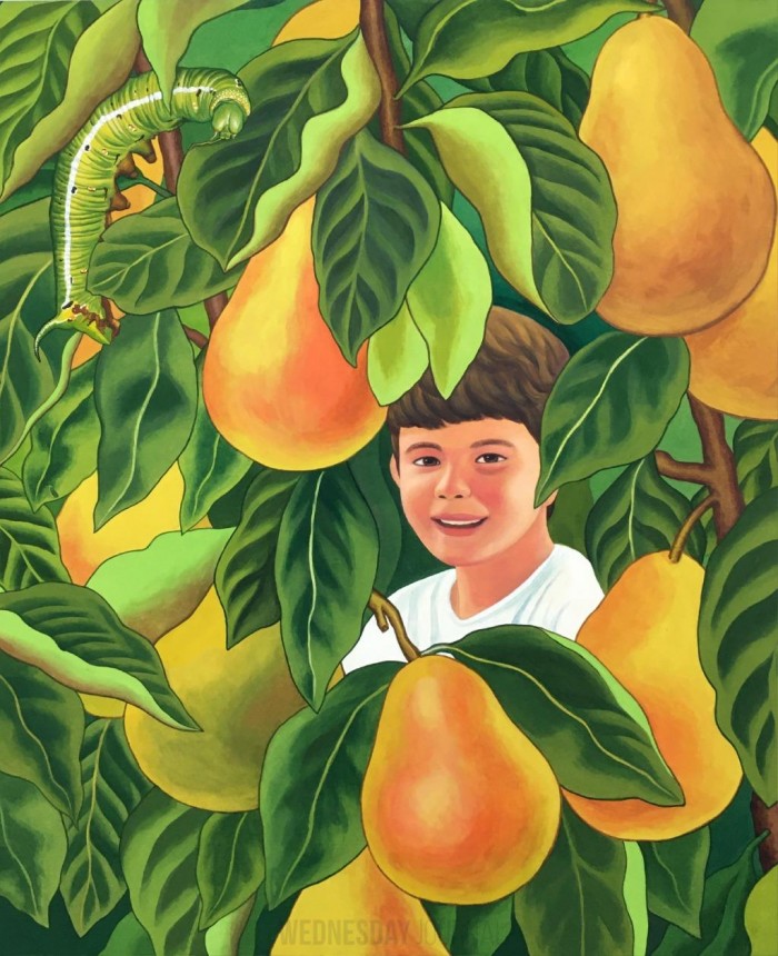 배나무 소년 Pear Tree Boy, color on paper, 60.5x73 cm, 2021.jpg