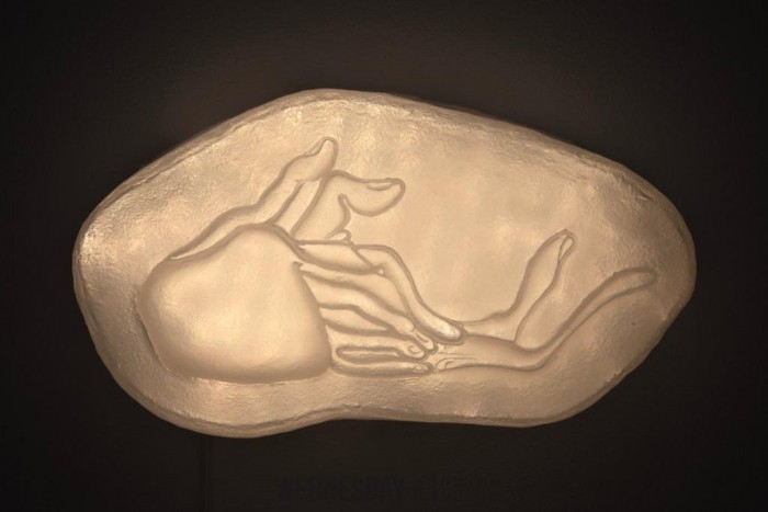 2. Kajin Kim, Embedded Embrace I, Silicon, thermoformed acrylic, LED light, 19 x 33 x 12.7 cm, 2023 © Kajin Kim.jpeg