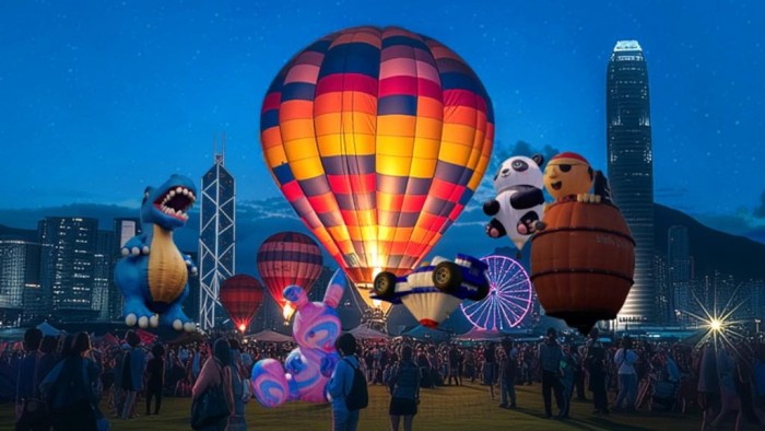 홍콩, 첫 열기구 축제 개최.jpg