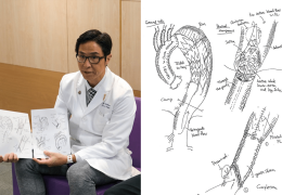 [홍콩뉴스] 일본인 흉부외과 전문의, 정교한 스케치로 홍콩 환자들과 소통…