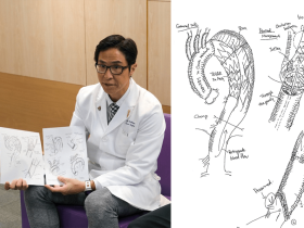 일본인 흉부외과 전문의, 정교한 스케치로 홍콩 환자들과 소통하며 복잡한 대동맥 수술 이해 도와.png