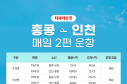 티웨이항공 홍콩-인천 매일 2편 운항