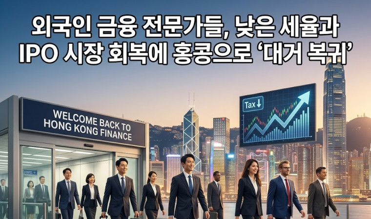 [홍콩뉴스] 외국인 금융 전문가들, 낮은 세율과 IPO 시장 회복에 홍콩으로 '대거 복귀'