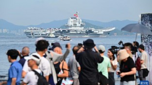 中 항모 산둥함, 반환 28주년 맞아 홍콩 첫 방문