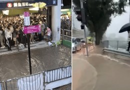 출근 후에 흑색 폭우 경고 발령.. 노동자들 분노
